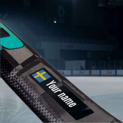 Hockeyschläger-Aufkleber