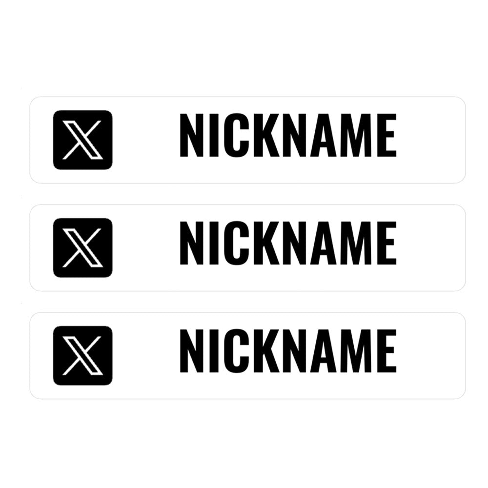 Nickname stickers