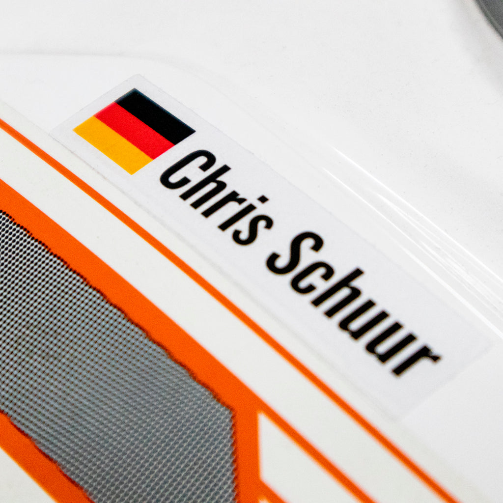Rider I.D decals and stickers with German flag