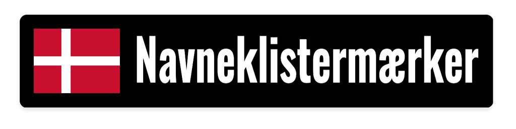 Skab Tilpassede Navneklistermærker med det Danske Flag