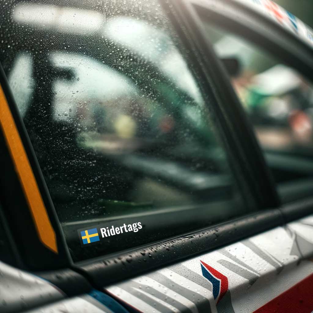 Rally name stickers – Ridertags