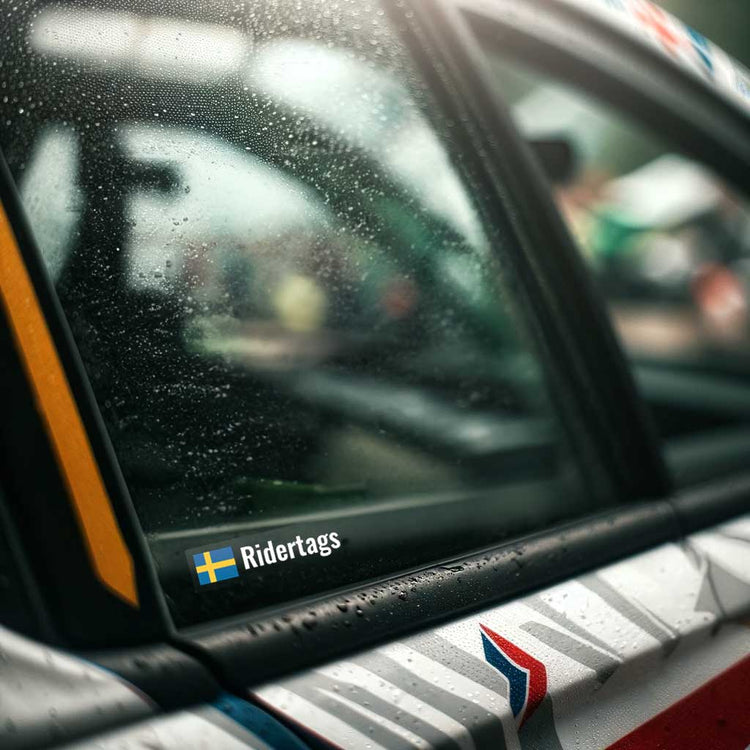 Rally name stickers – Ridertags