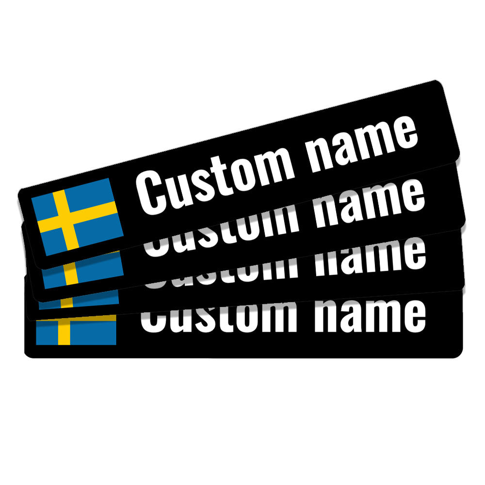 Custom name stickers – Ridertags